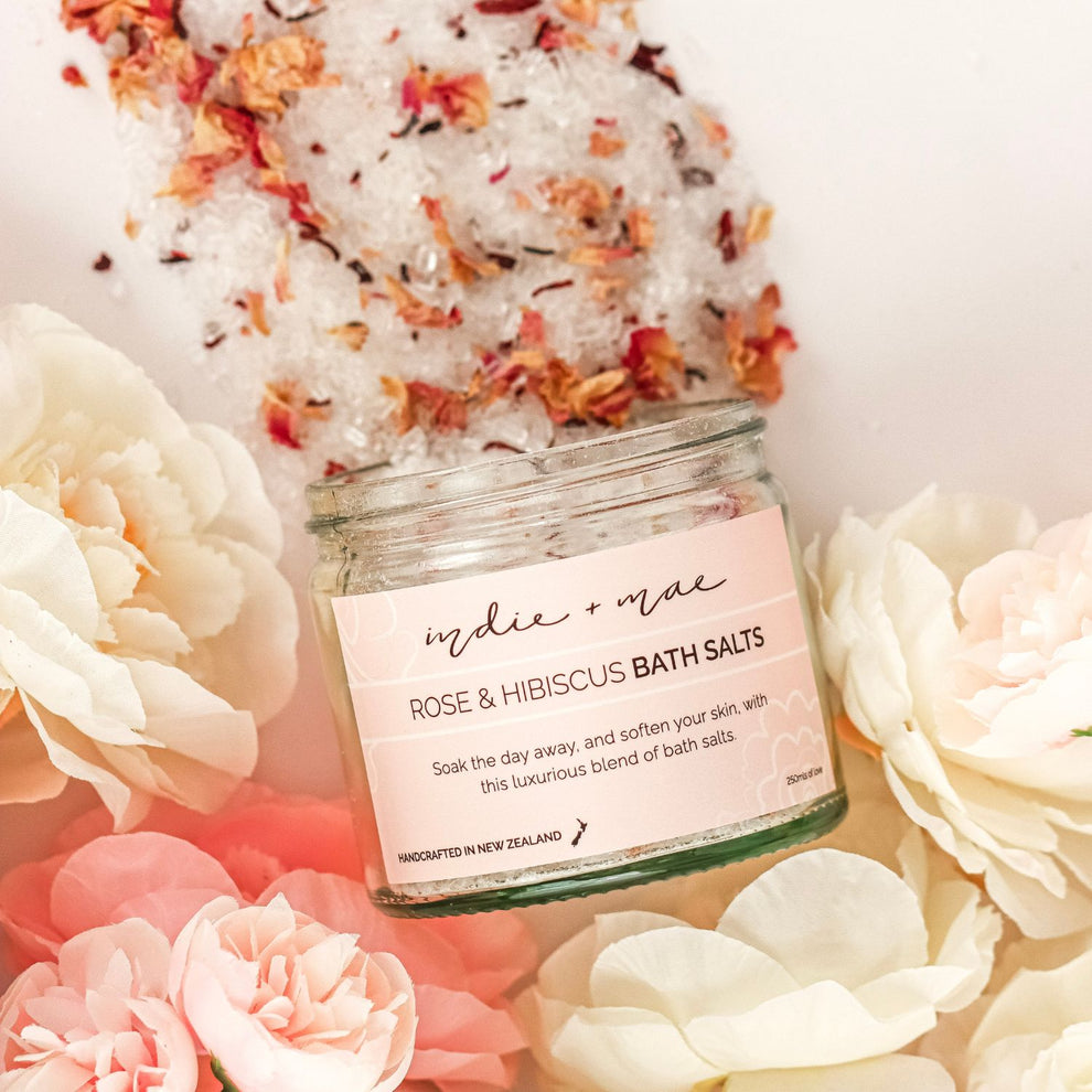Indie & Mae Rose & Hibiscus Bath Salts