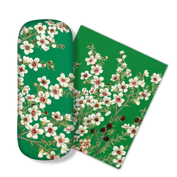100% NZ Glasses Case -Manuka Flower