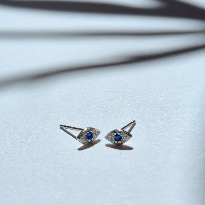 Sorella of May Edme Evil Eye Stud Earrings