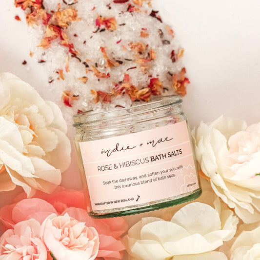 Indie & Mae Rose & Hibiscus Bath Salts
