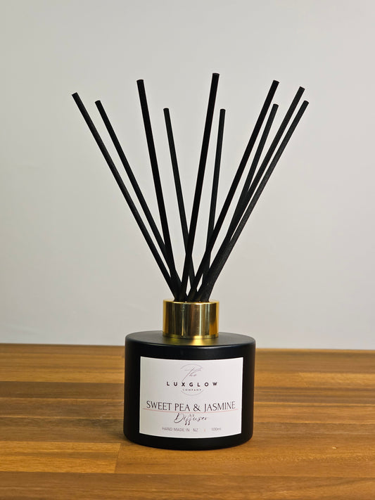The Lux Glow Company Sweet Pea & Jasmine Reed Diffuser