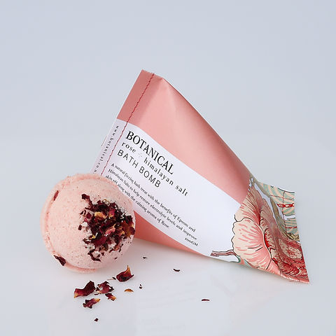 Bath Bomb Singles -ROSE + HIMALAYAN SALT