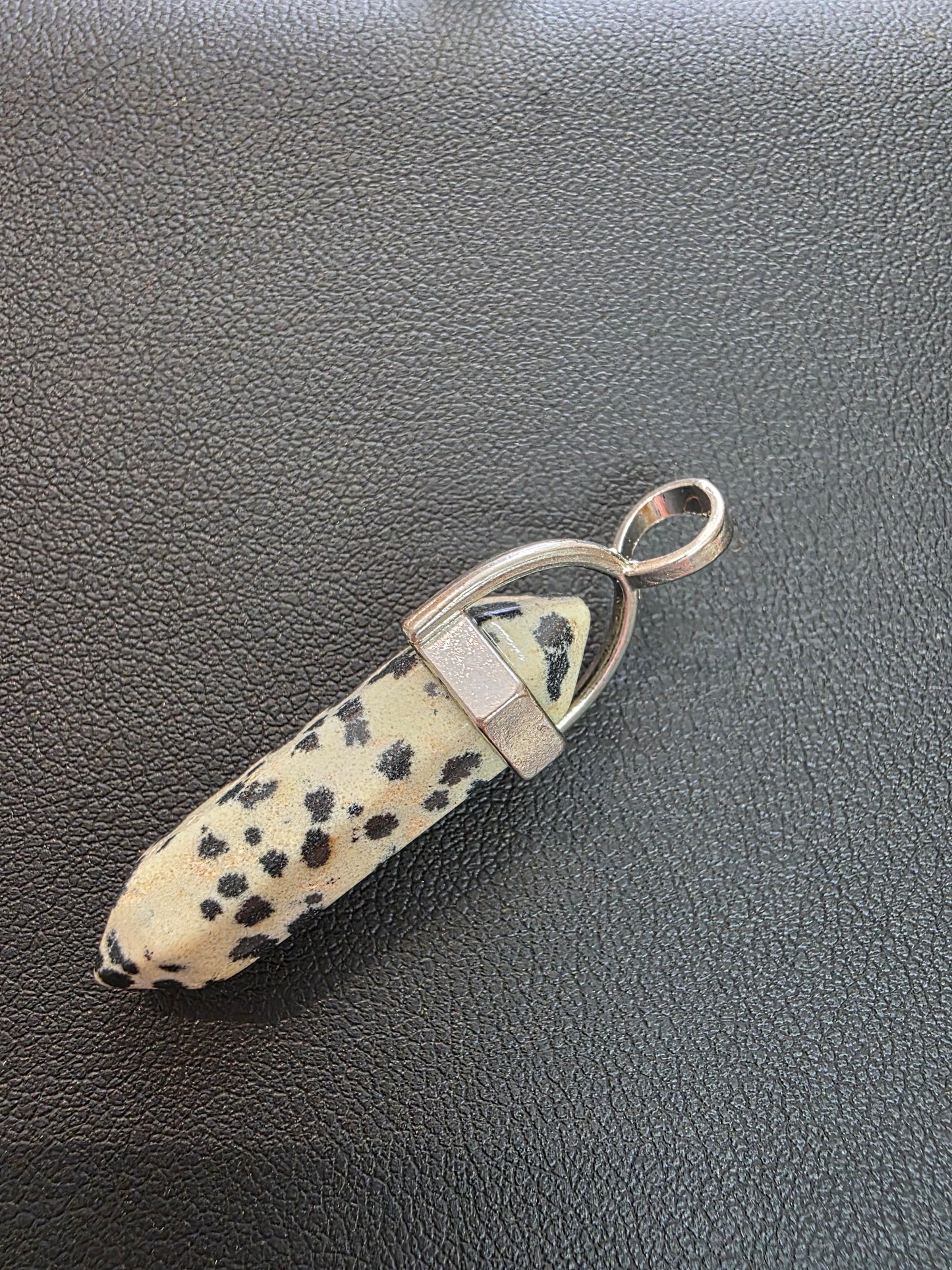 Crystal Pendant -Dalmatian Jasper
