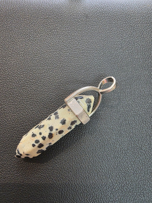 Crystal Pendant -Dalmatian Jasper