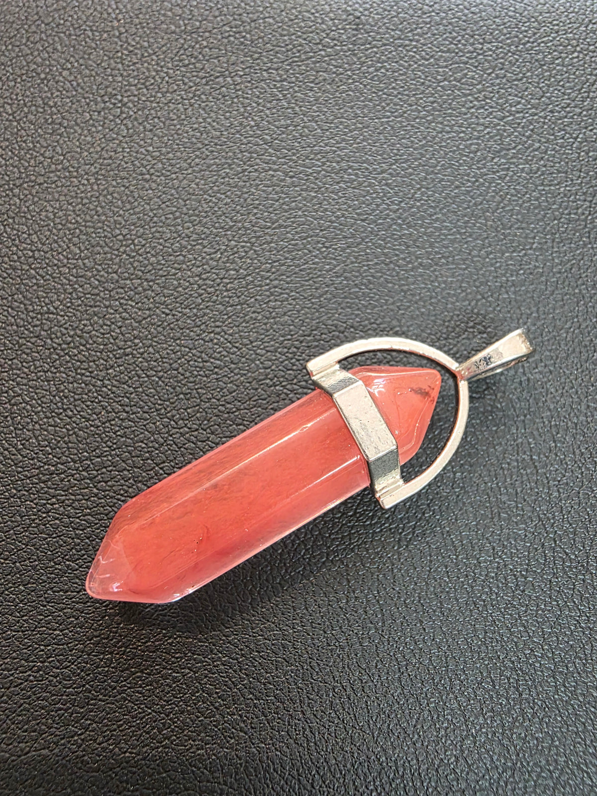 Crystal Pendant -Strawberry Obsidian