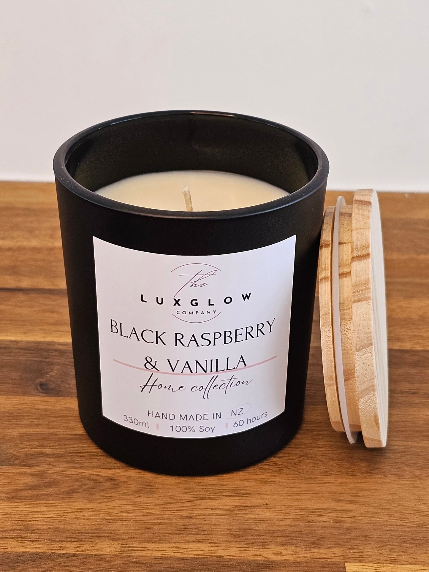 The Lux Glow Company Black Raspberry & Vanilla Candle