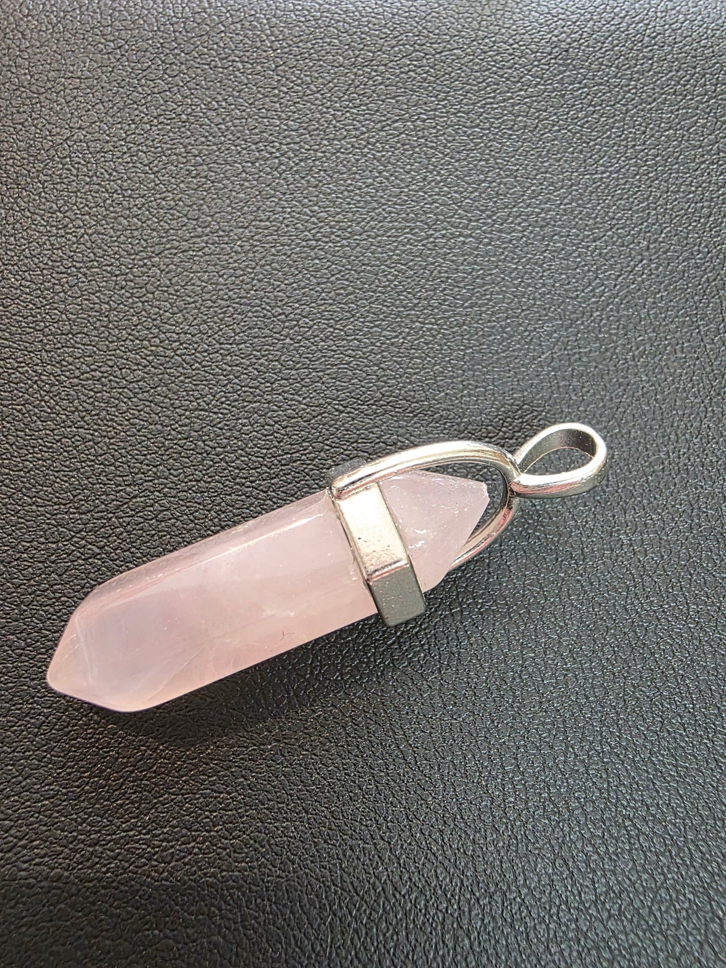 Crystal Pendant -Rose Quartz