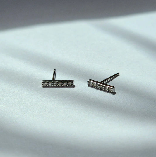 Sorella of May - Lira Bar Stud Earrings